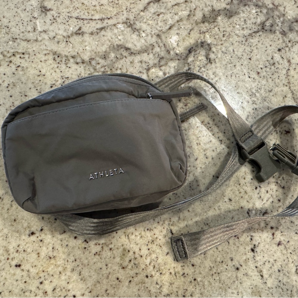 Athleta Grayish/olive Green Belt Bag Compact and Versatile